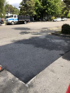 repaired asphalt